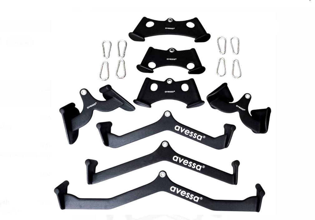 Avessa Mac-800 Mag Grip Sırt Çekiş Bar Aparatı Seti 8li