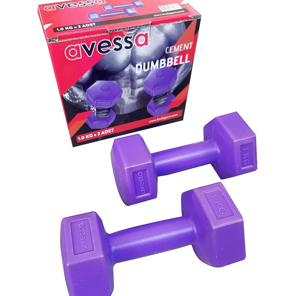 Avessa Plastik Dambıl Set 2 Adet 1 Kg