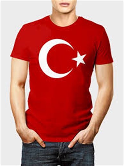 Bayrak tişört Türkiye penye