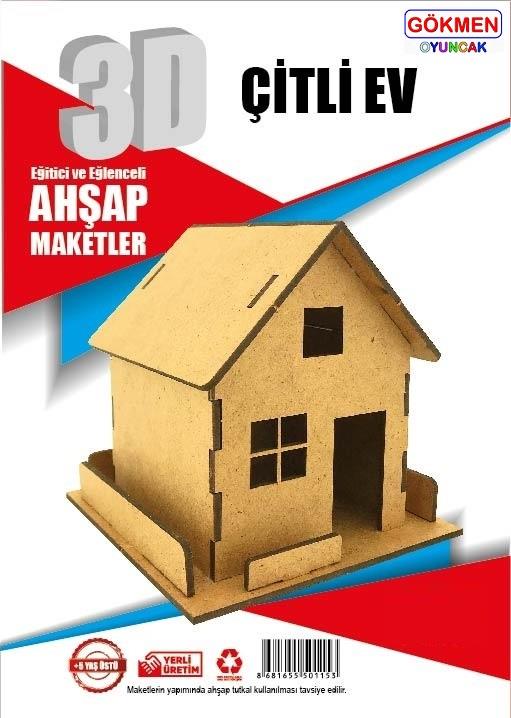 Çitli Ev - 3D Ahşap Maket