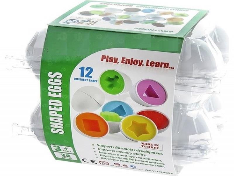 Eşleme Yumurtalar 12 Faklı şekil - 24 Parça