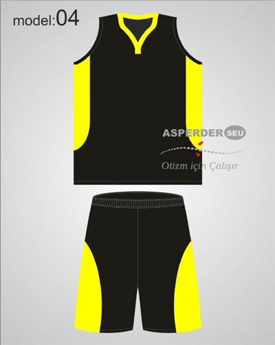 Basketbol Forma Şort takım model 04