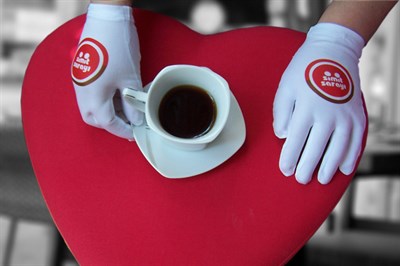 İş - Sunum Eldiveni uzun polyester