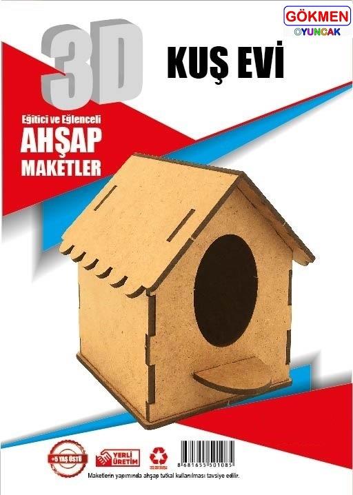 Kuş Evi - 3D Ahşap Maket