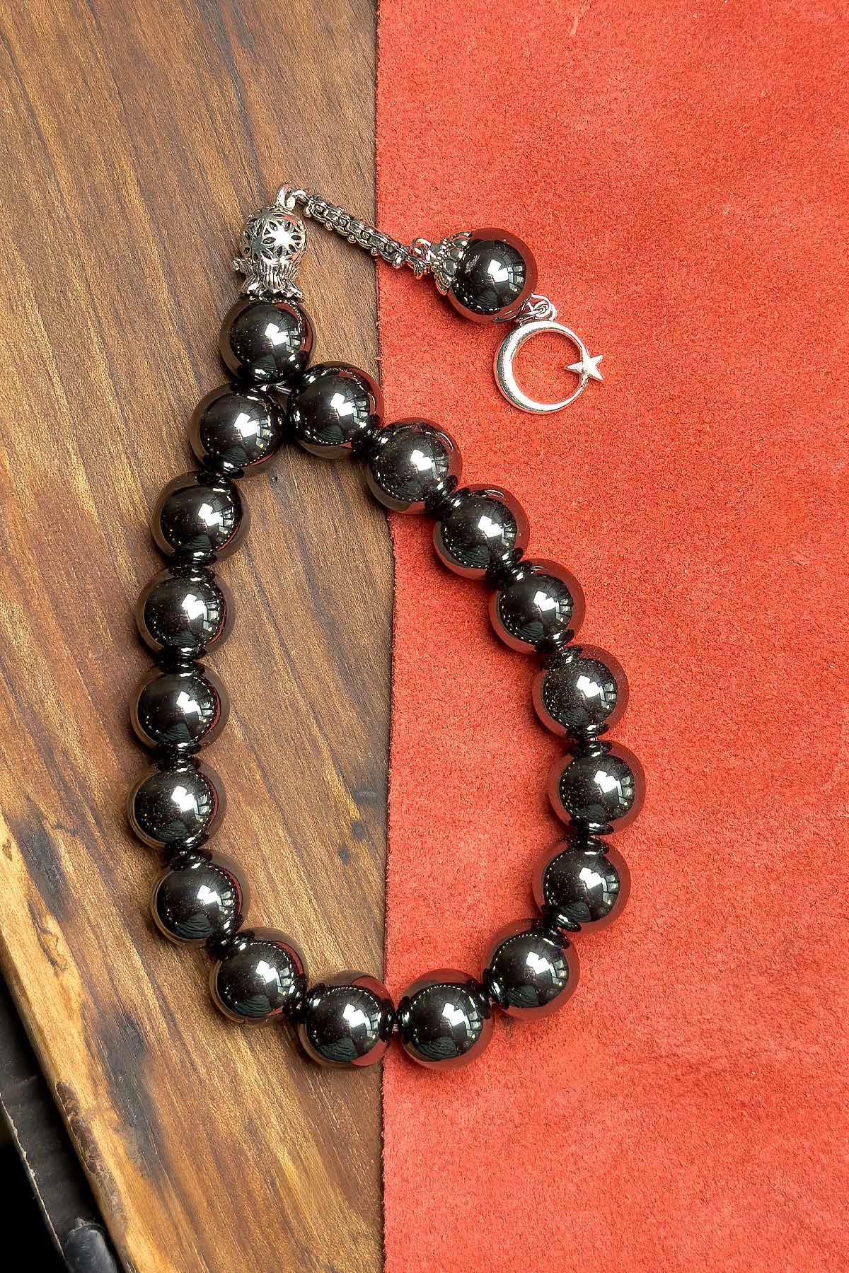 17lik Hematit Taşı Tesbih