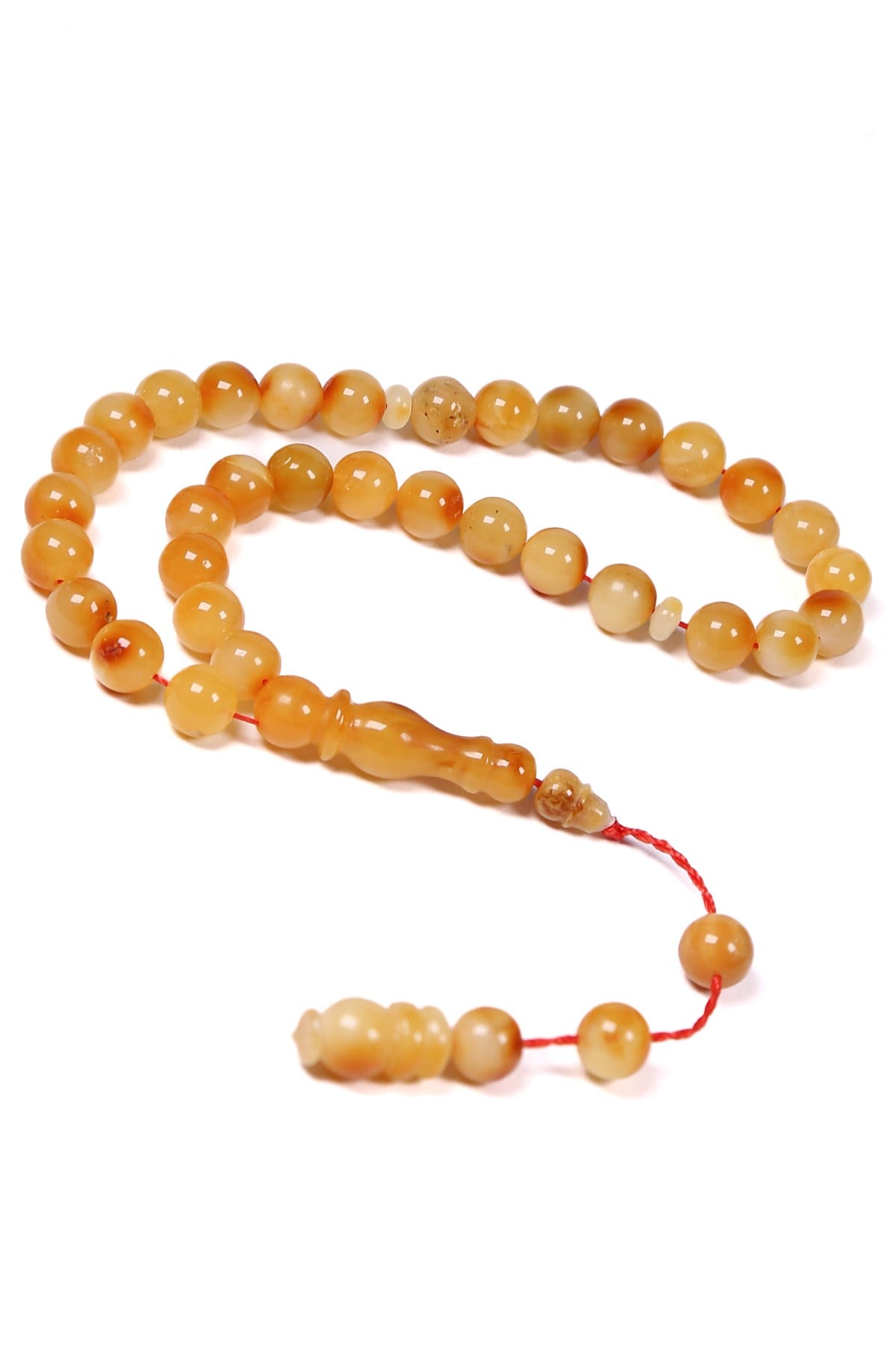 Bilek Boy 2.Kalite İşçilik Küre Damla Kehribar Tesbih