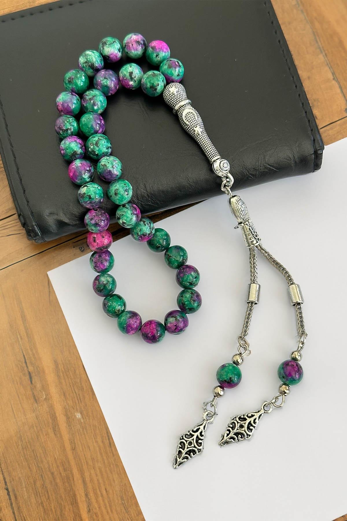 8 mm Anyolit Taşı Tesbih