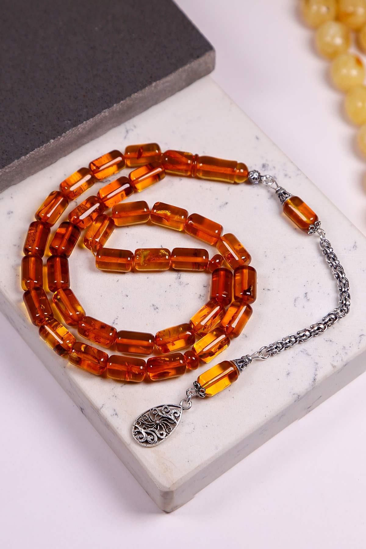 Baltık Denizinin Hazinesi: 925 Gümüş Püsküllü Litvanya Damla Kehribar