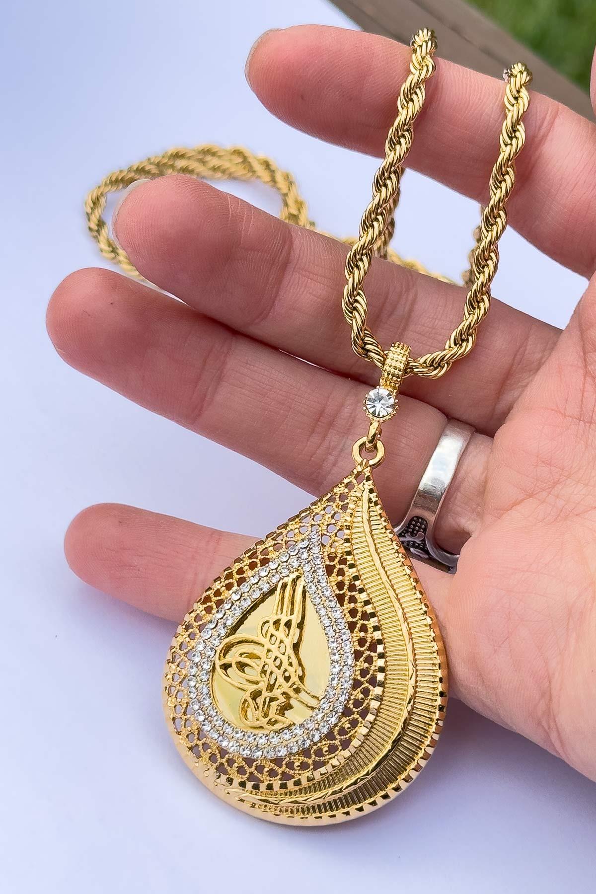 Altın Benzetme Kararmaz Kadın Kolye