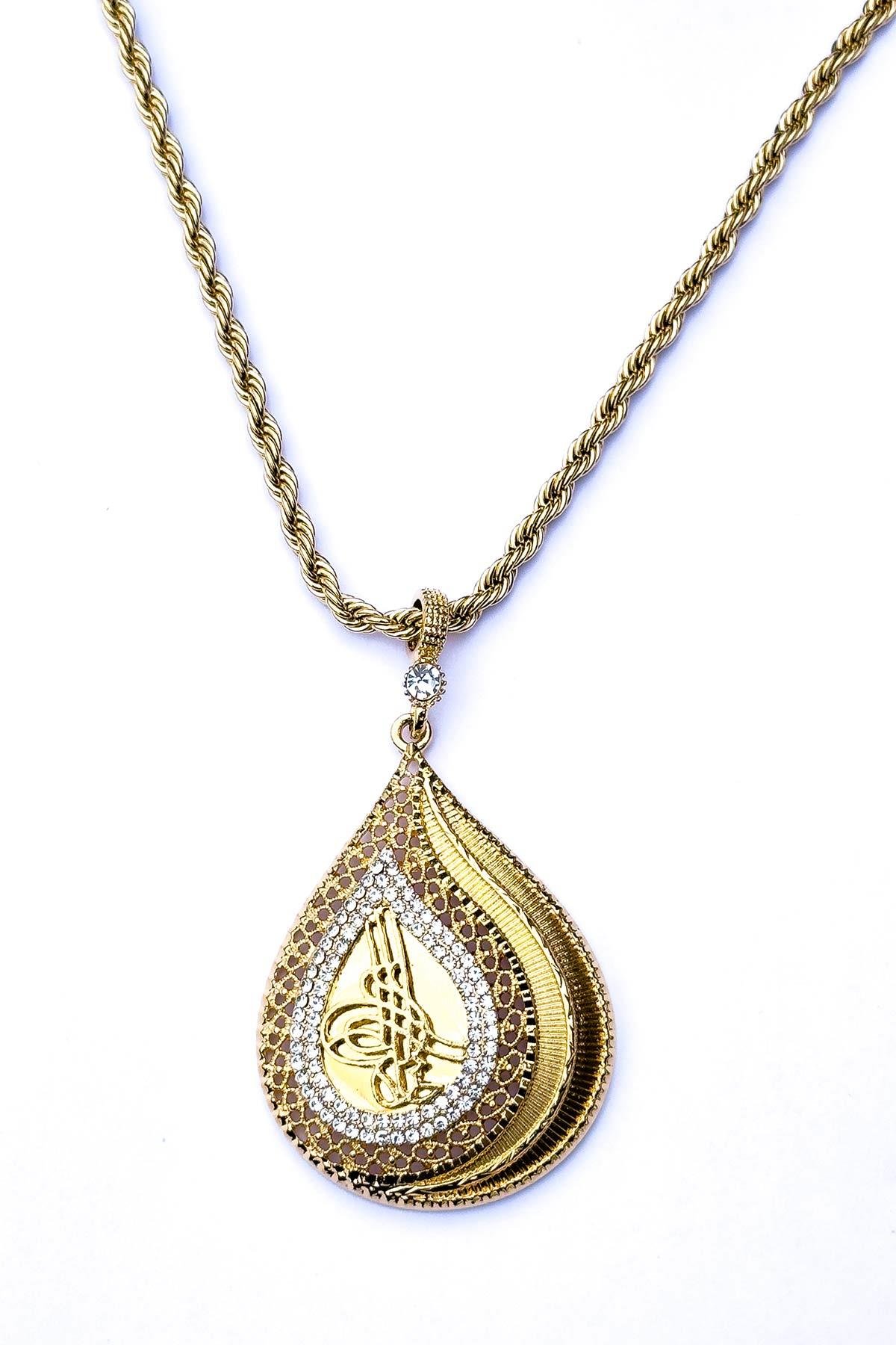 Altın Benzetme Kararmaz Kadın Kolye