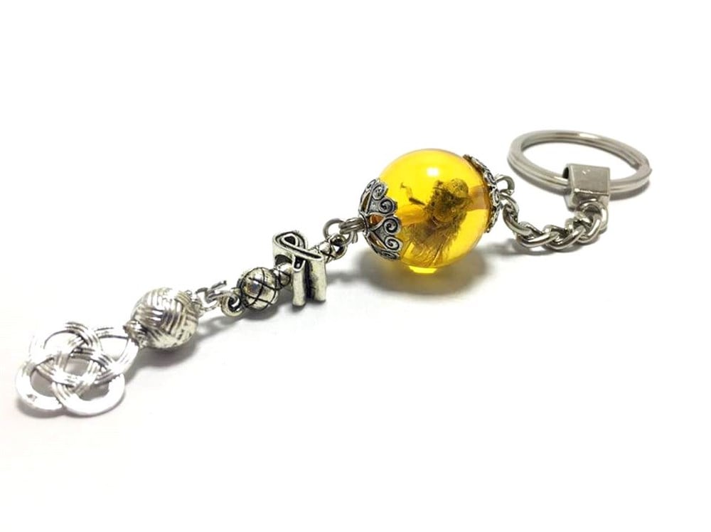 Arı Fosilli Anahtarlık