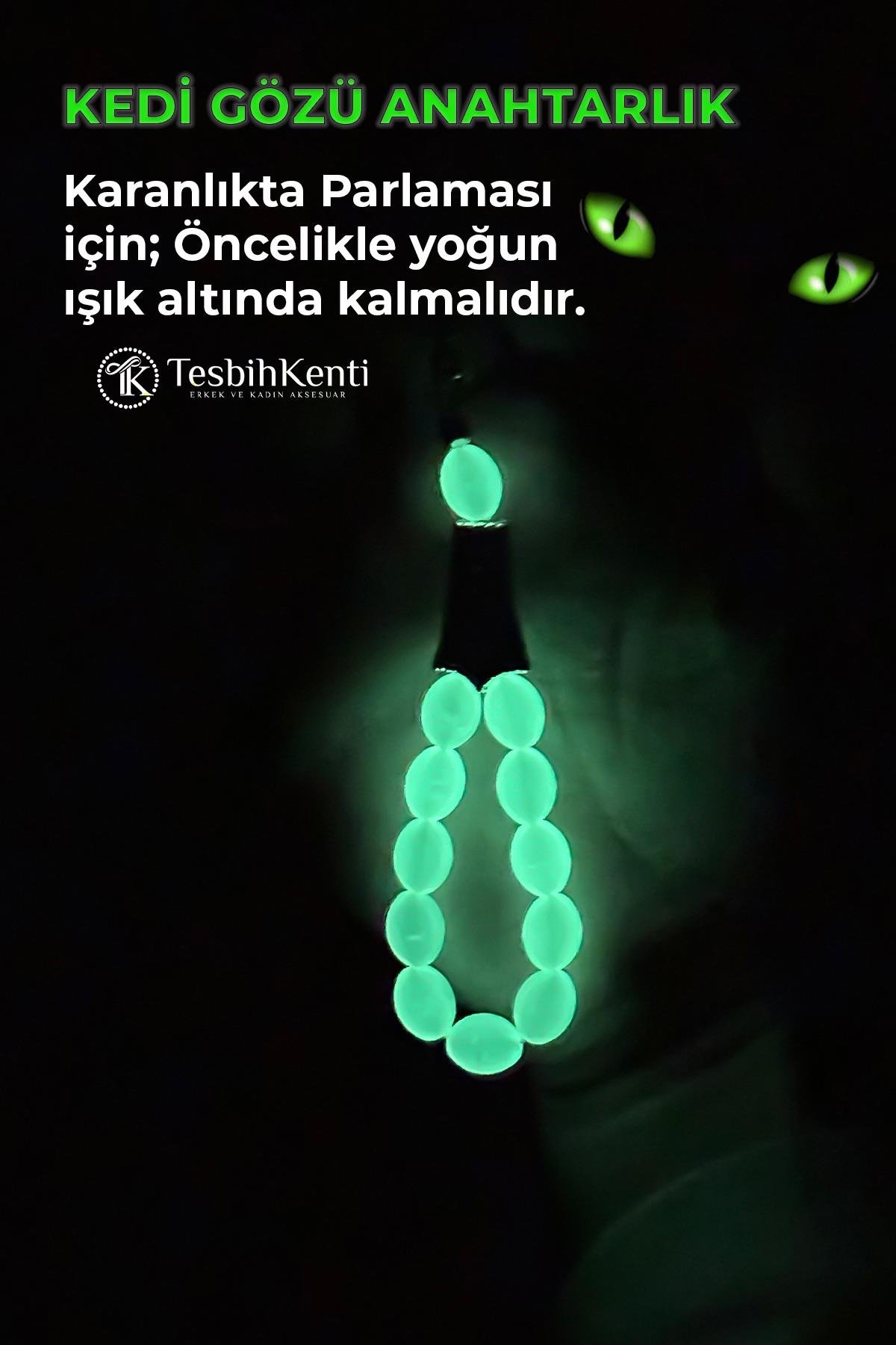 Arpa Tane Kedi Gözü Anahtarlık