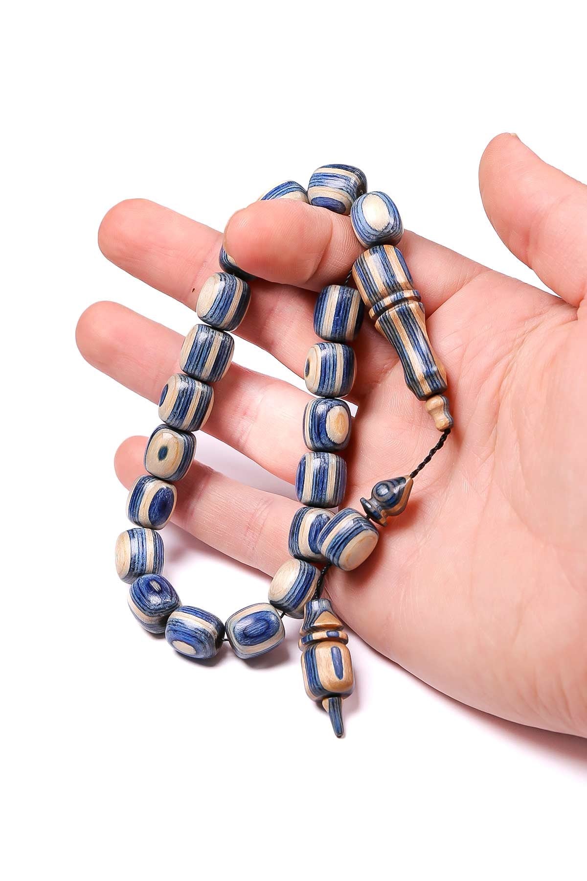 Bilek Boy Mavi 17lik Kafur Ağacı Tesbih