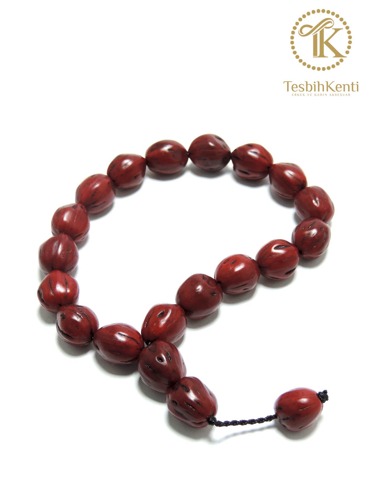 Bordo Renk 17 lik Andız Tesbih