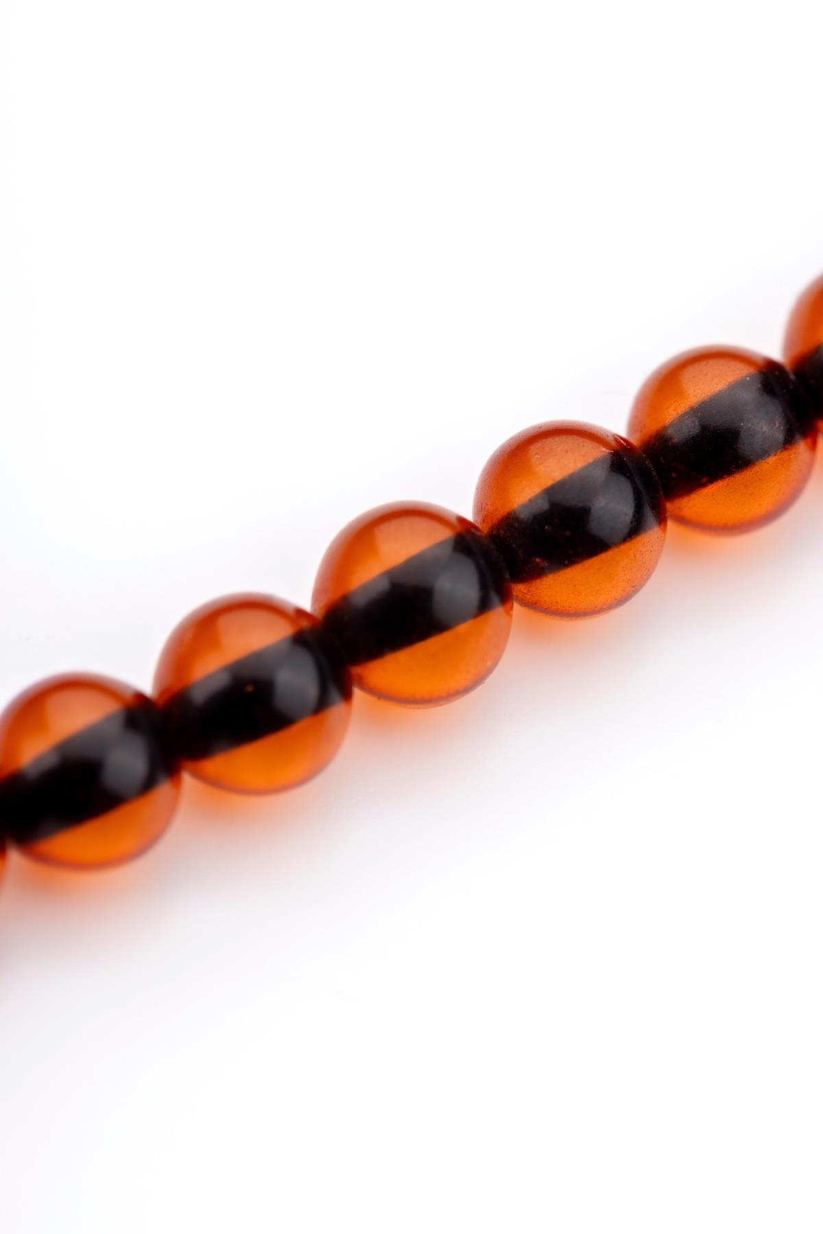 Cep Boy Açık Turuncu Renk 99luk Tesbih