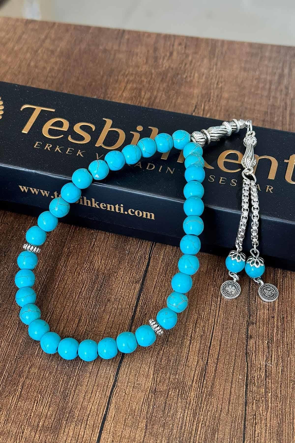 Doğal Firuze Taşı Tesbih