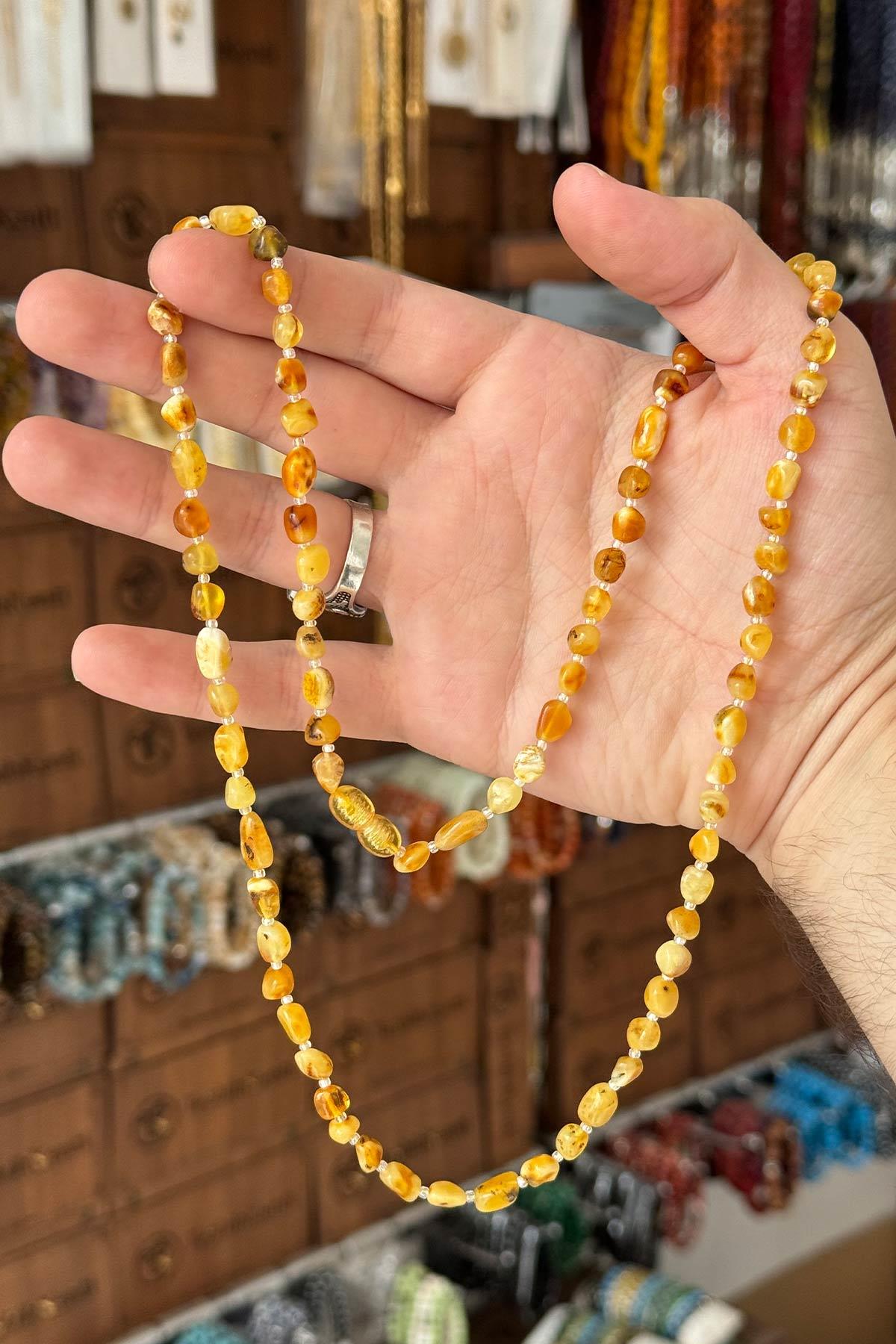 Genç ve Yetişkinler İçin Damla Kehribar Kolye