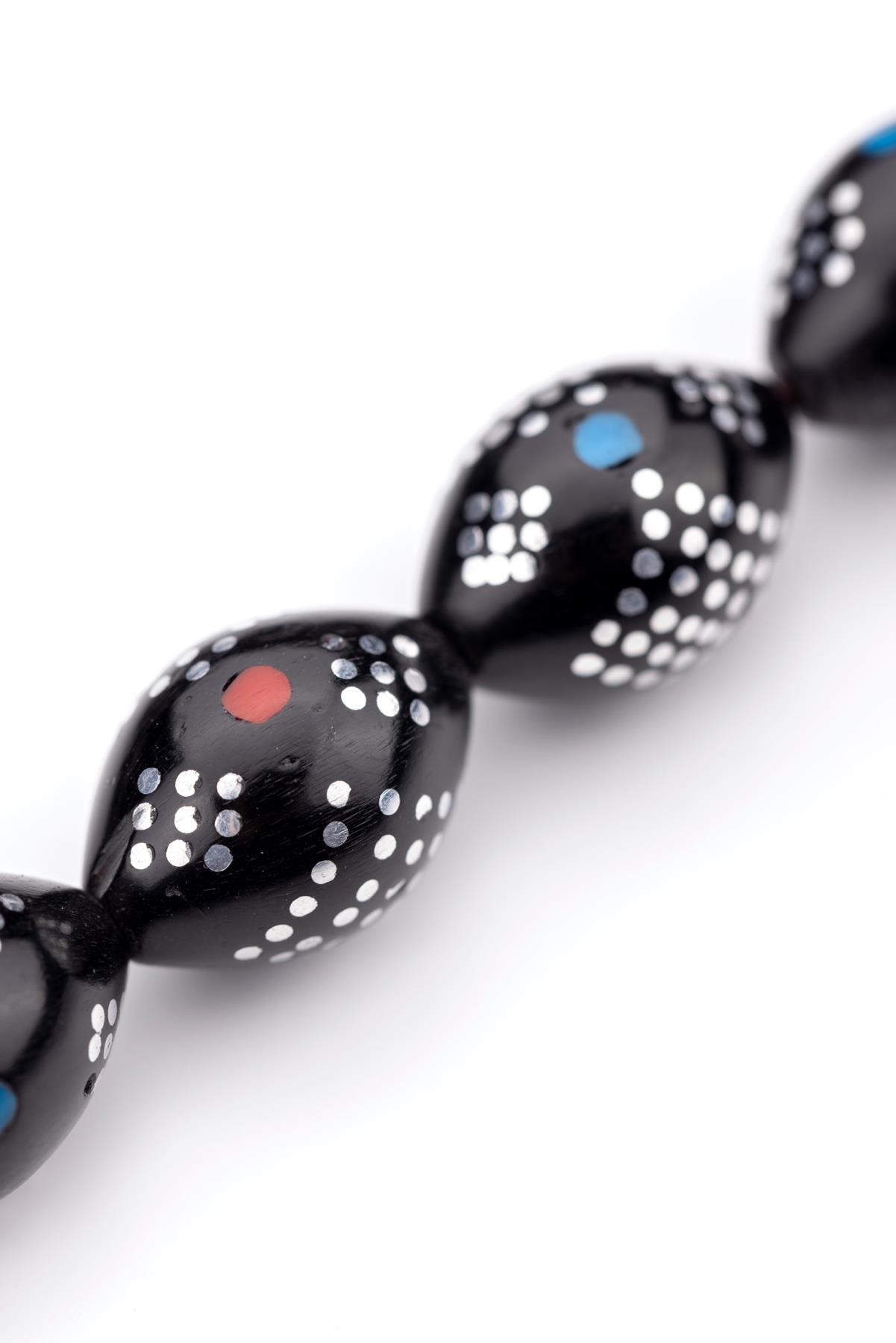 Geometrik Zanaat Dörtgen Motif İşlemeli 17lik Kuka Tesbih