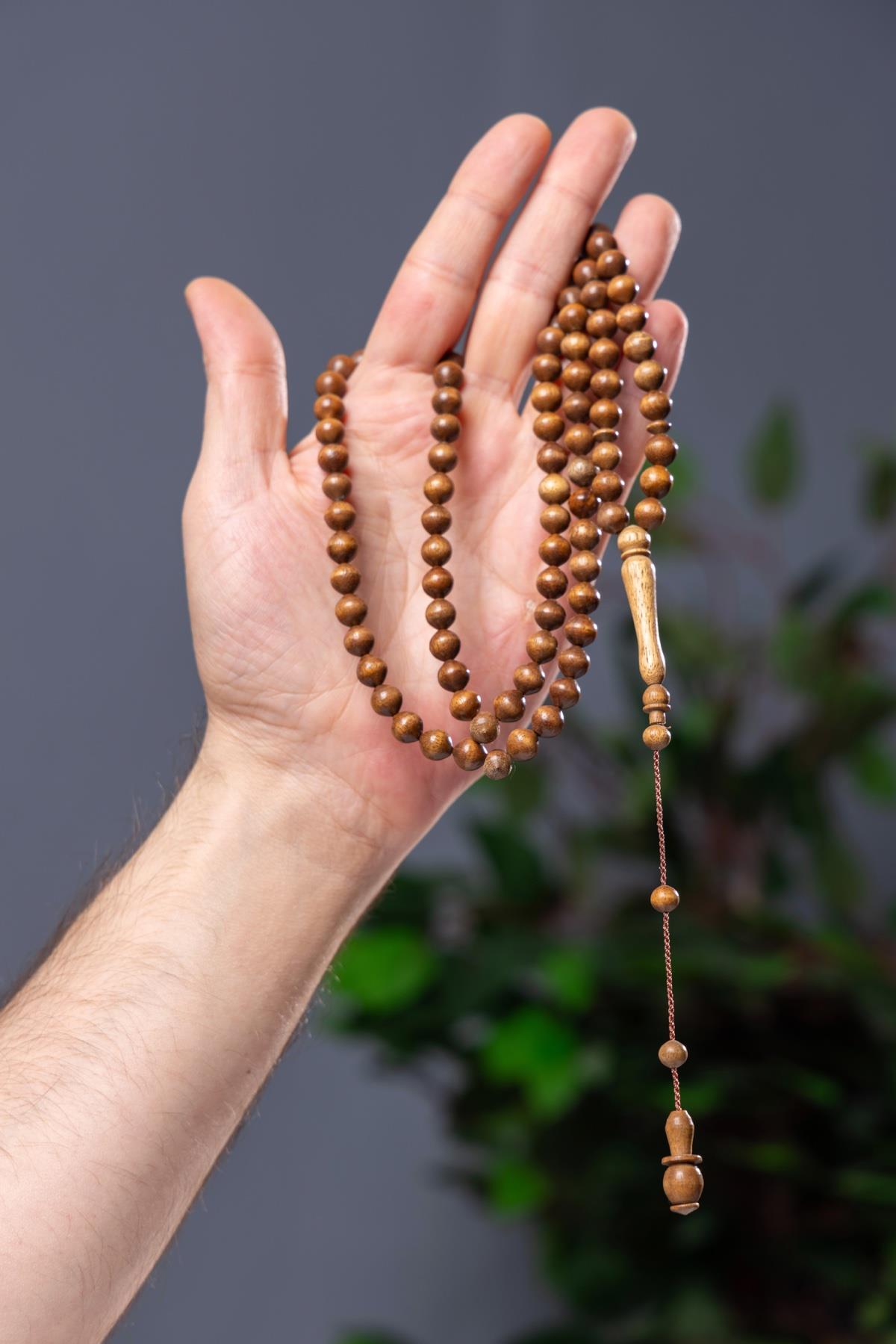 Hindistan Cevizi Ağacı 99luk Namaz Tesbihi