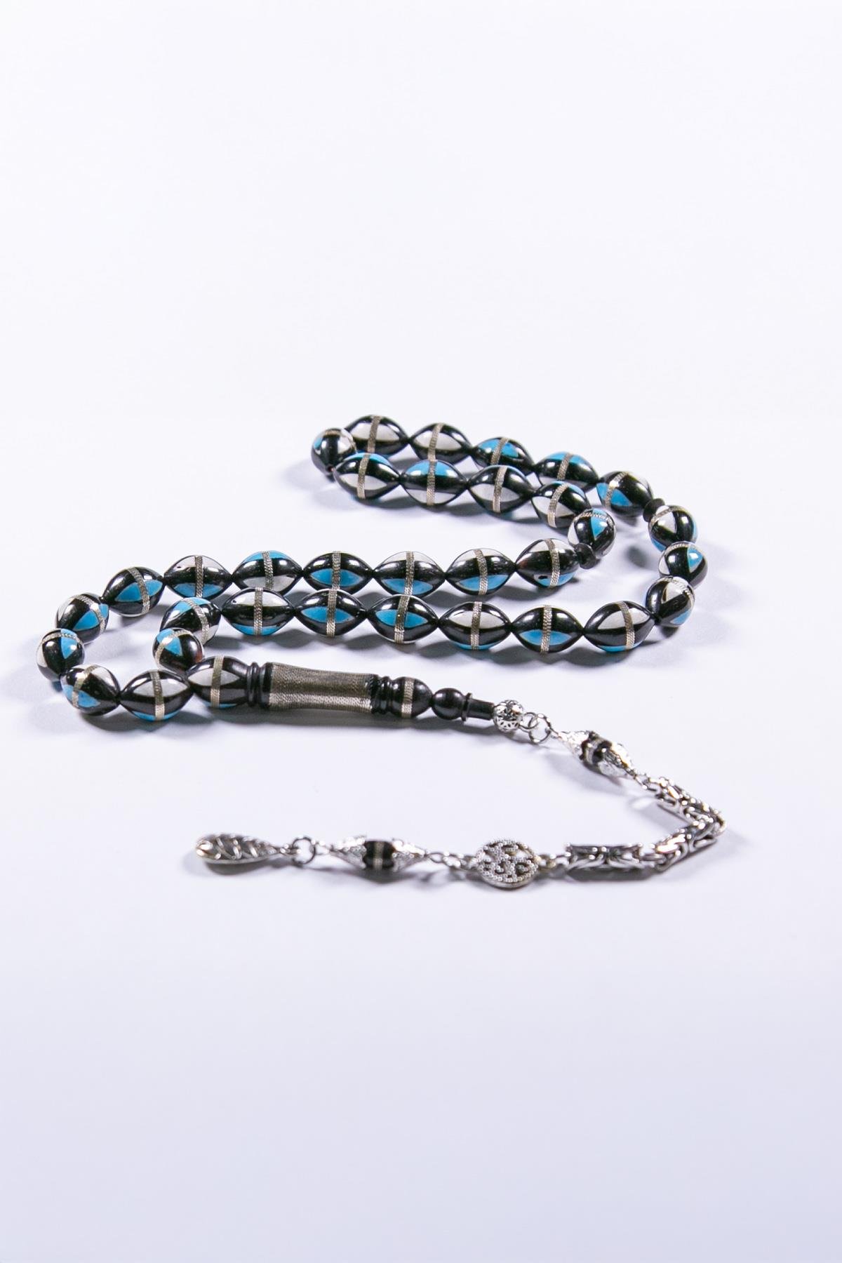 İri Taneli Metal Püsküllü Kuka İşleme Tesbih