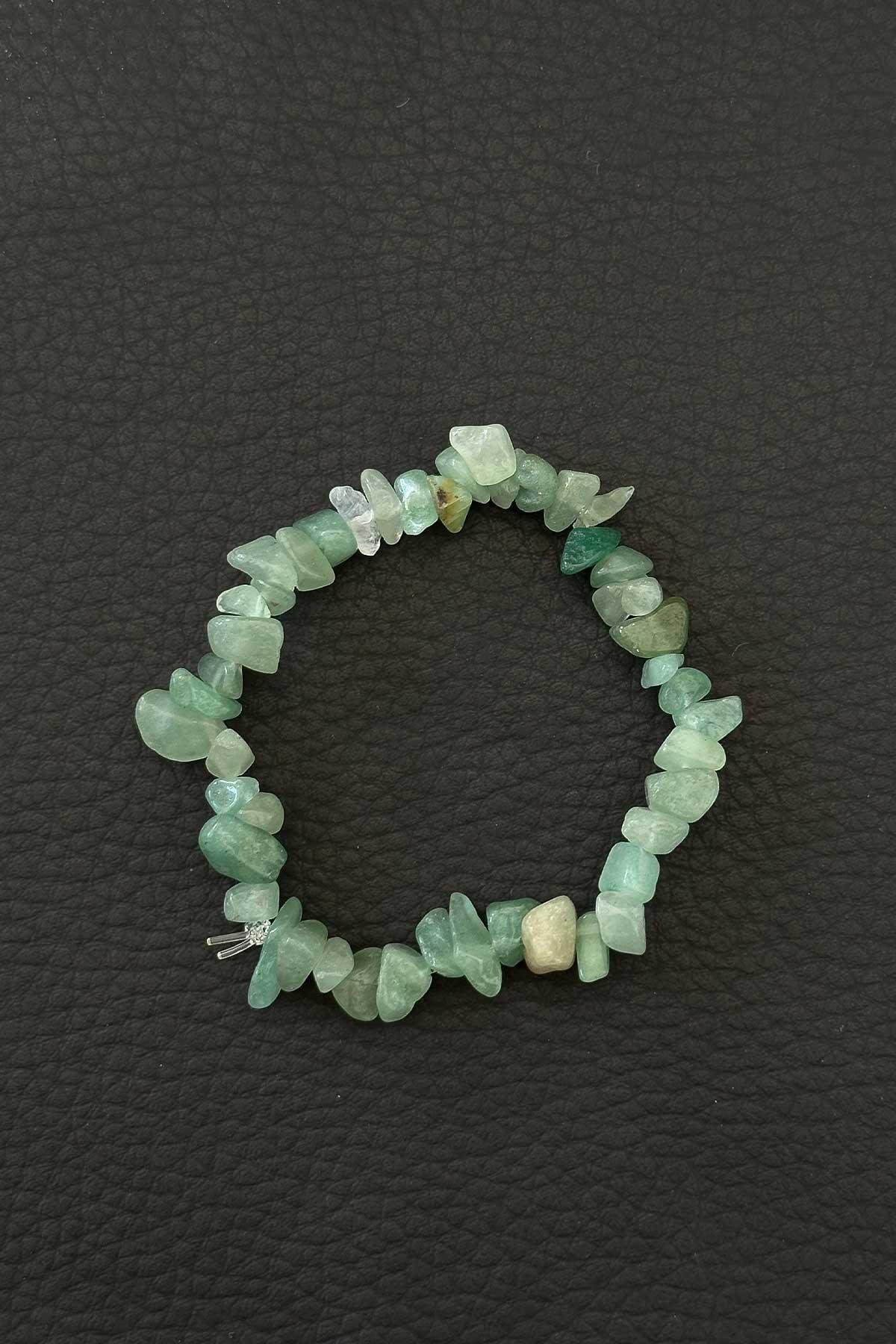 Kırık Taş Yeşim Taşı Bileklik