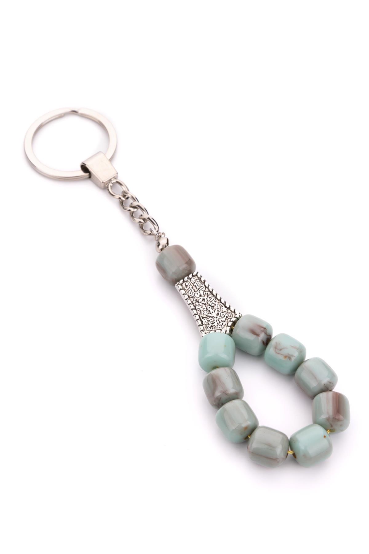 Kültürel Şıklık İri Boncuklu Tesbih Anahtarlık