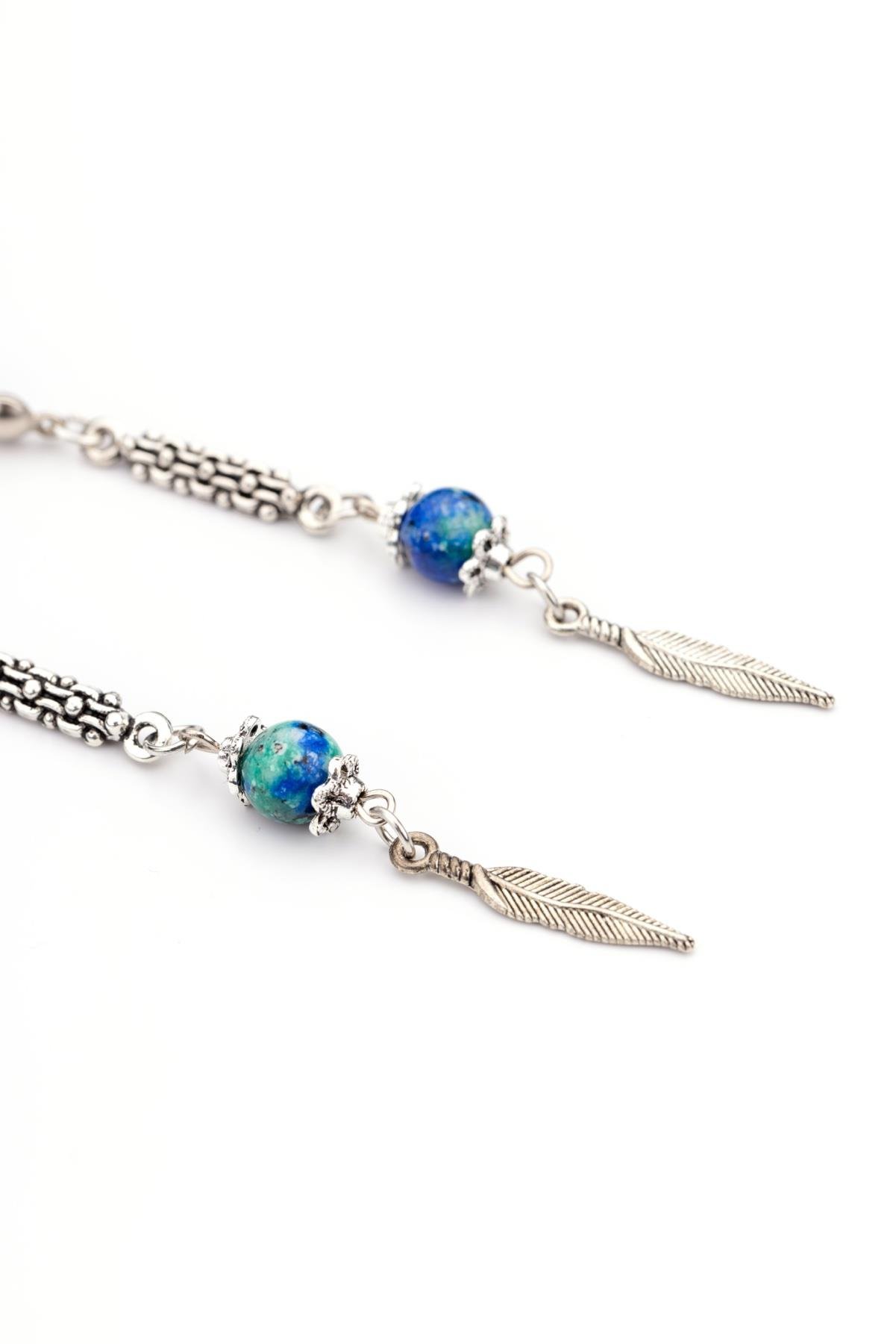 Küre Azurit Taşı 8 mm Kısa Boy Zaza Tesbih