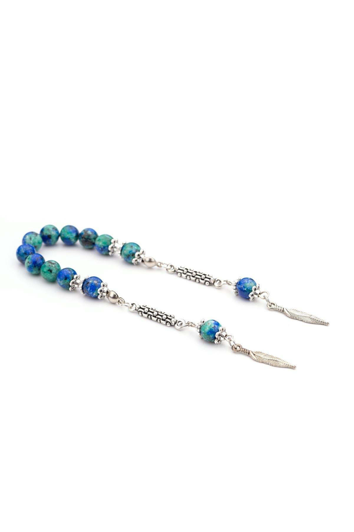 Küre Azurit Taşı 8 mm Kısa Boy Zaza Tesbih