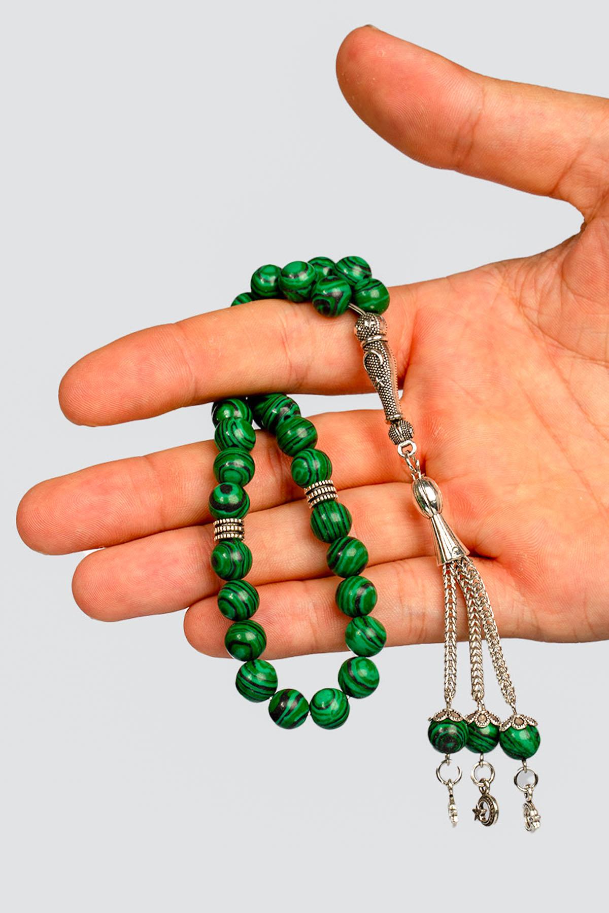 Küre Malakit Taşı Taşı Tesbih