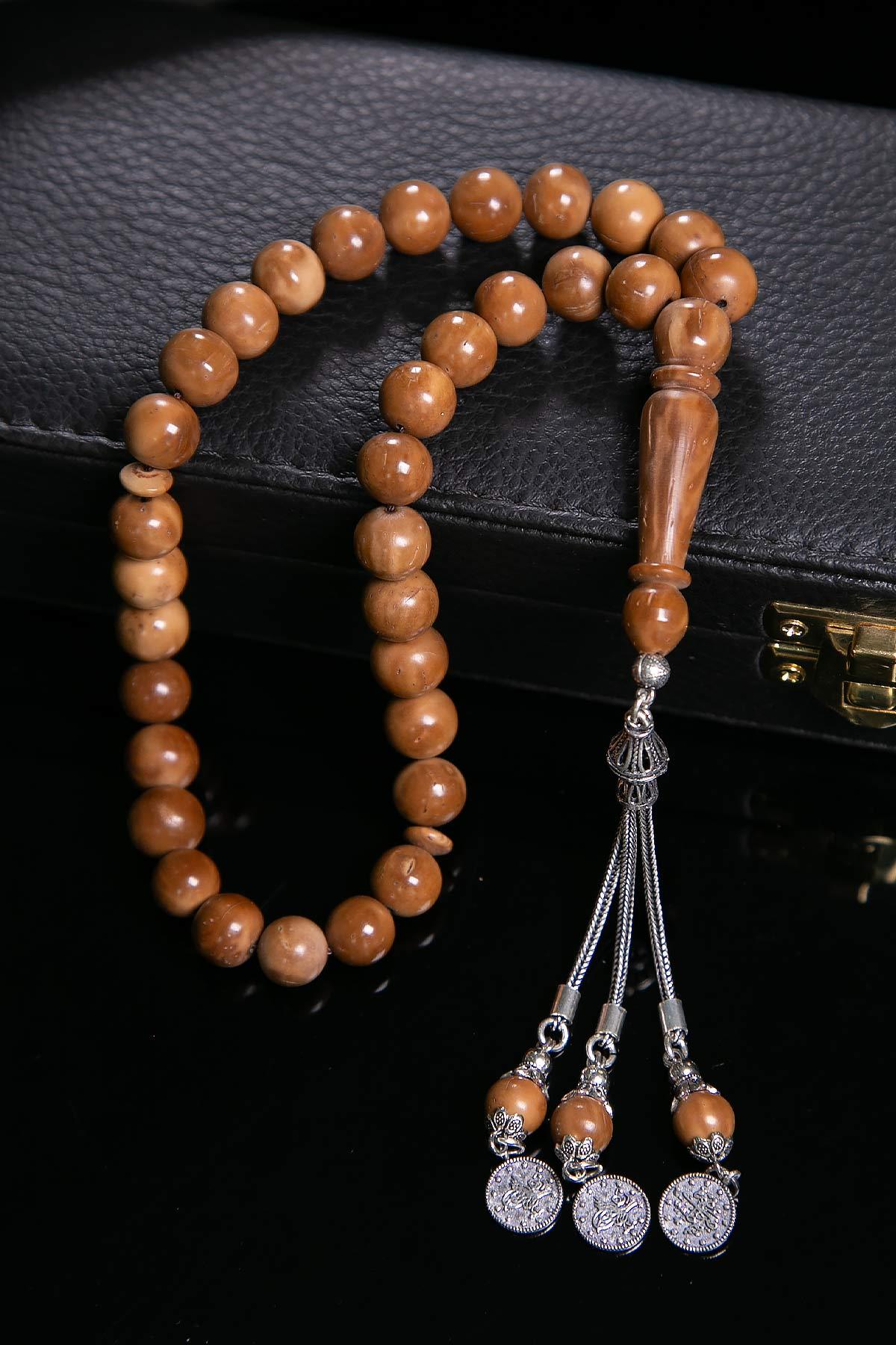 Küre Tane 3lü 925 Ayar Gümüş Kuka Tesbih