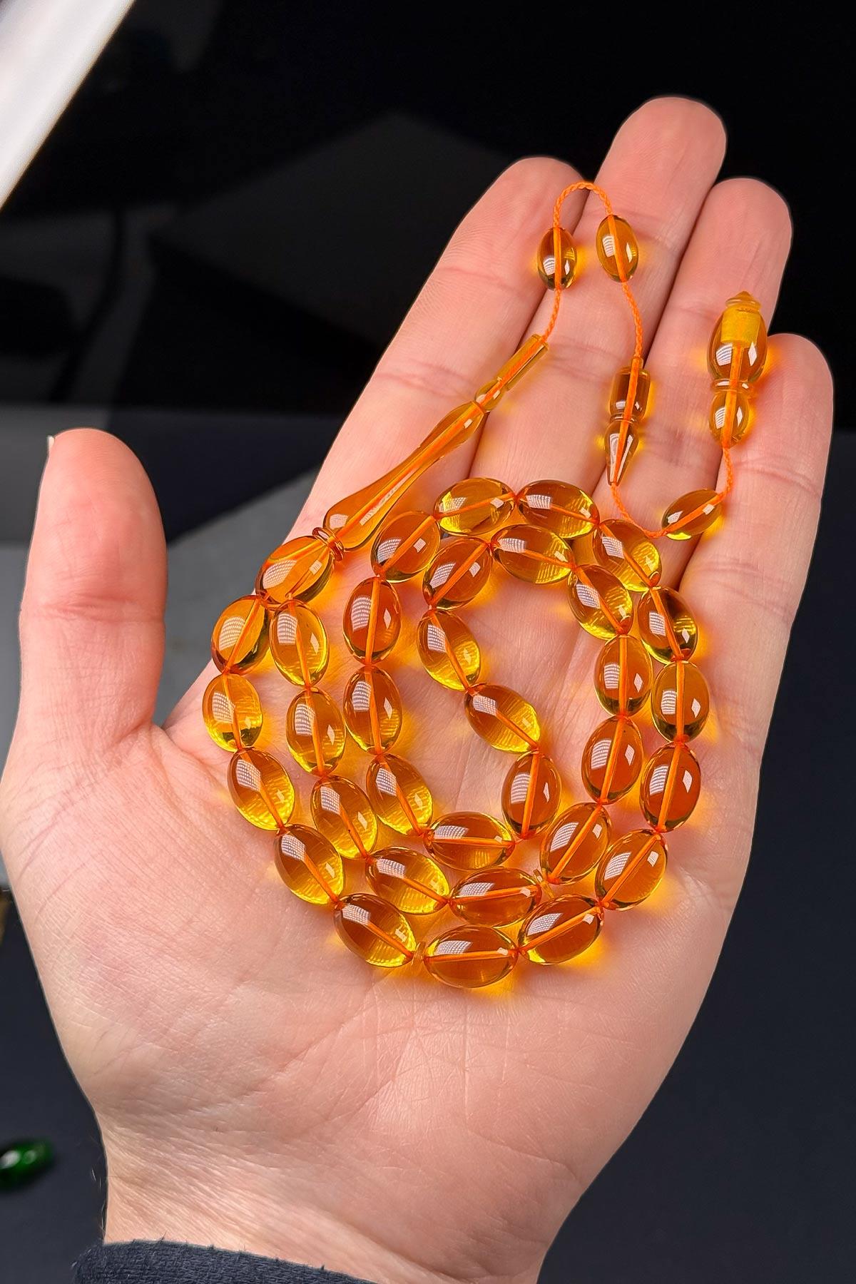 Mahmut Başkale Çalışma Sarı Özel Döküm Ateş Tesbih