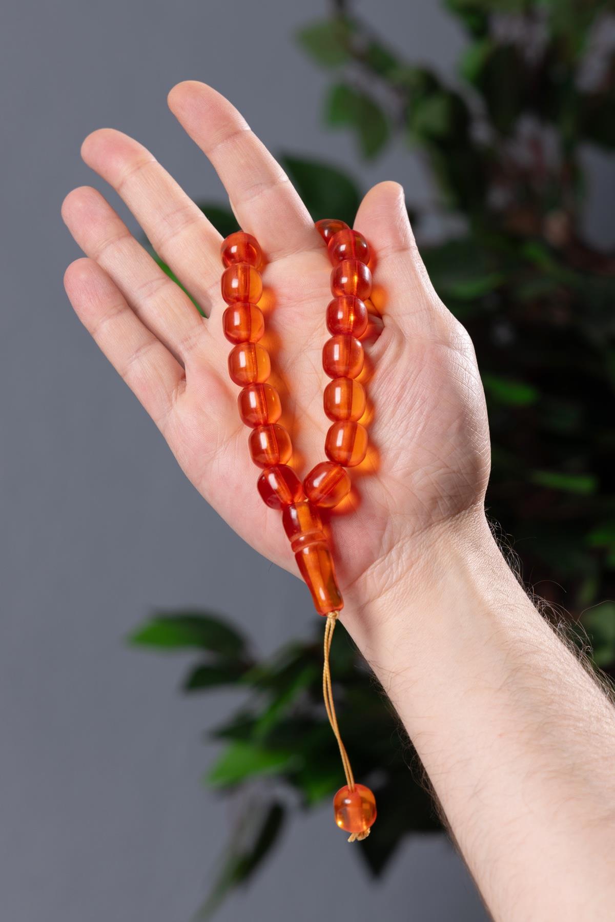 Nostaljik Model Turuncu 17lik Tesbih