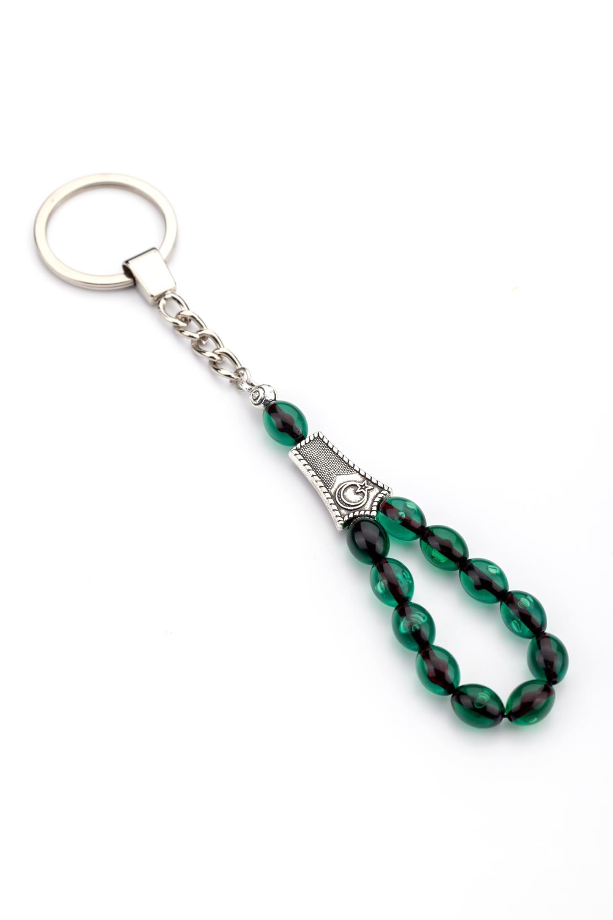 Petrol Yeşili Tesbih Anahtarlık