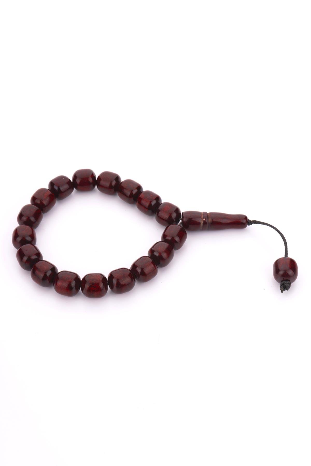 Sedefimsi Bordo 17lik Stres için Maskot Tesbih