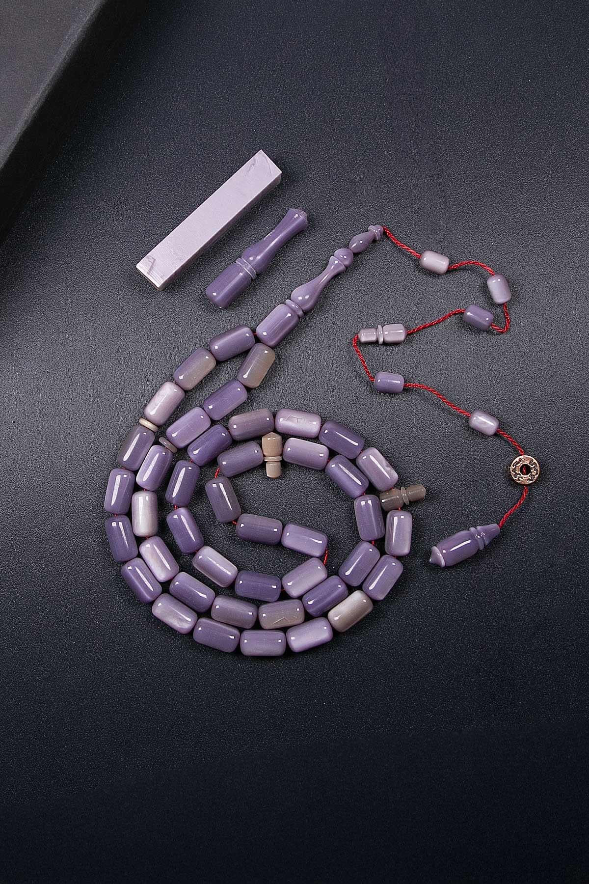 Sedefli Usta İşçilik 45 Taneli Eski Fransız Galalit Tesbih