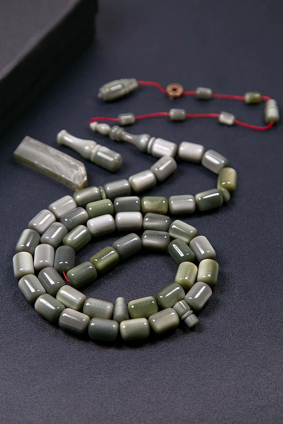 Sedefli Usta İşçilik 45 Taneli Eski Fransız Galalit Tesbih