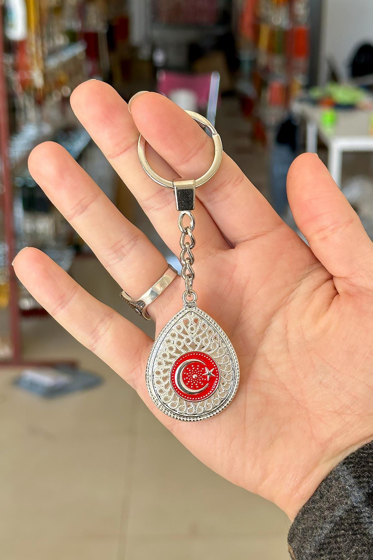 Telkari Model Ayyıldız Tasarım Anahtarlık