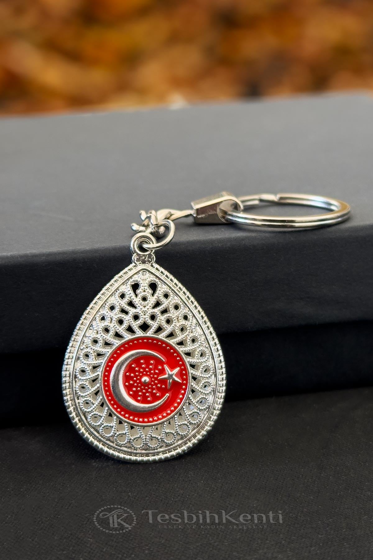 Telkari Model Ayyıldız Tasarım Anahtarlık