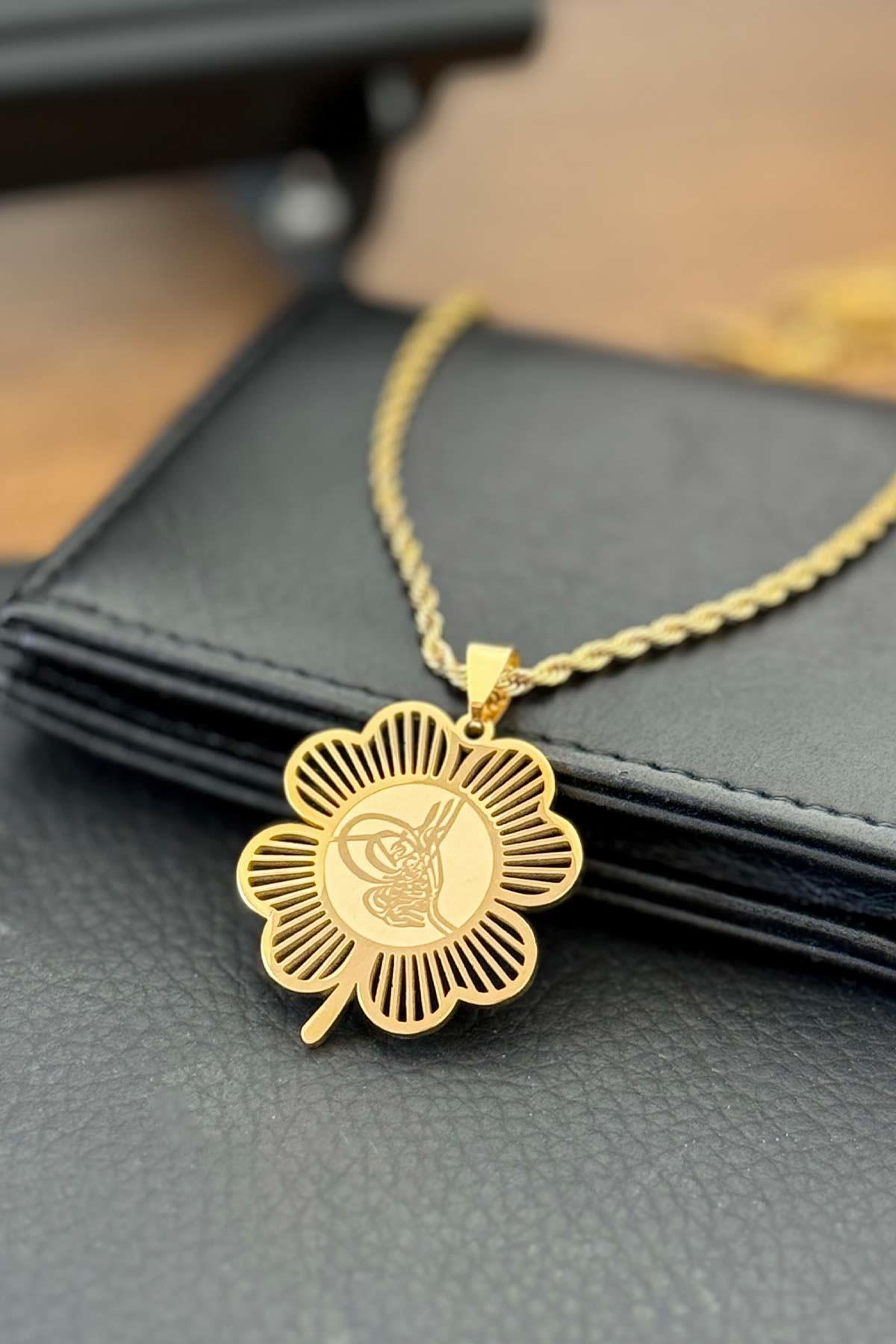 Tuğra Model Kararmaz Çelik Kadın Kolye