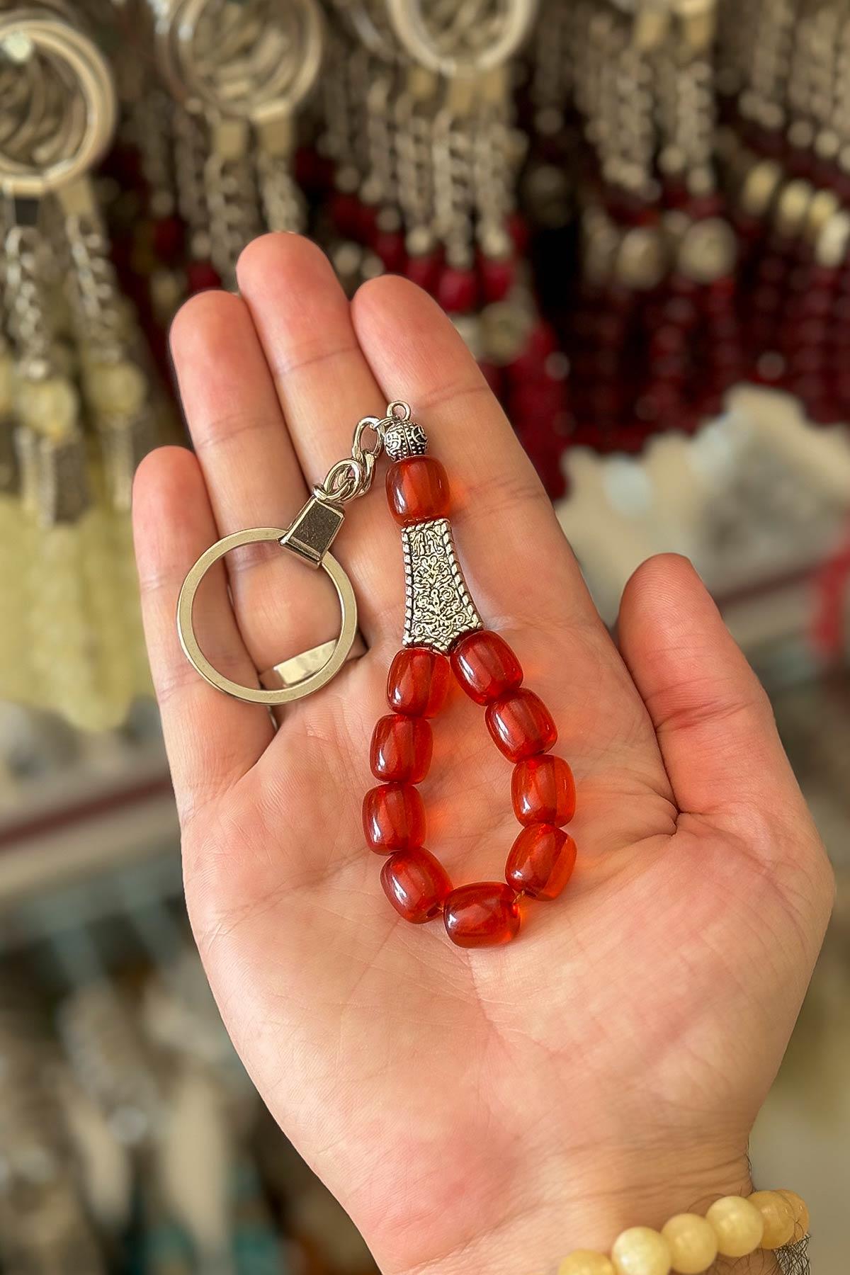 Turuncum İri Taneli Tesbih Anahtarlık