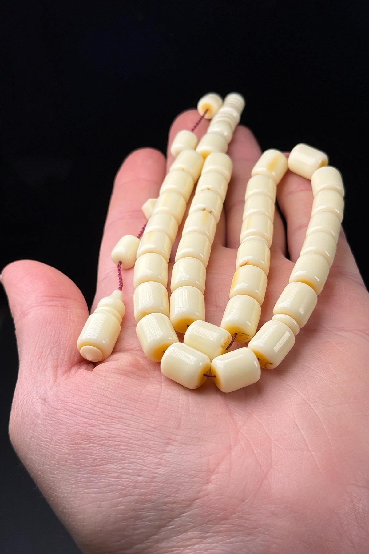 Usta Çalışma Eski Çin Oyun Taşı Mahjong Tesbih