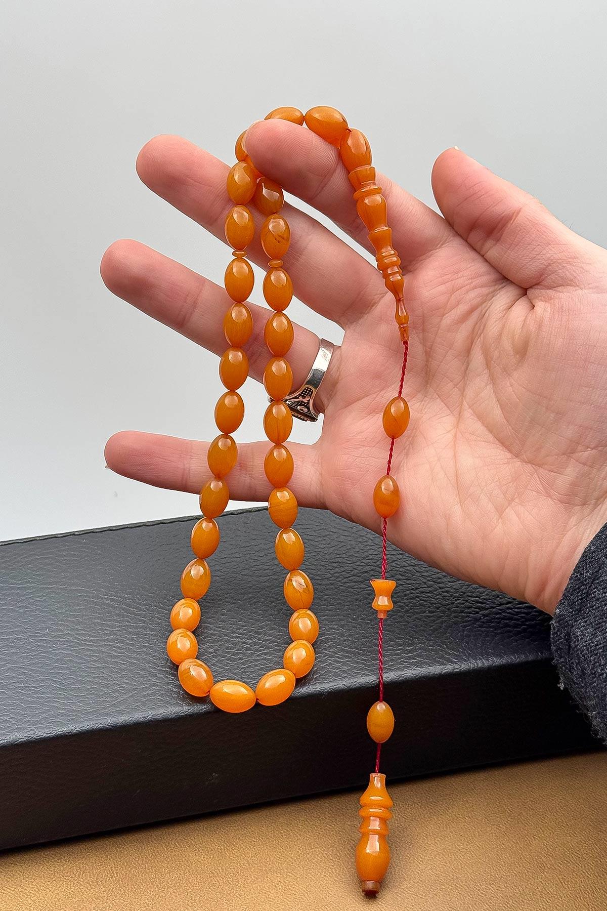 Usta Ellerden Sıkma Kehribar Kehribar Tesbih