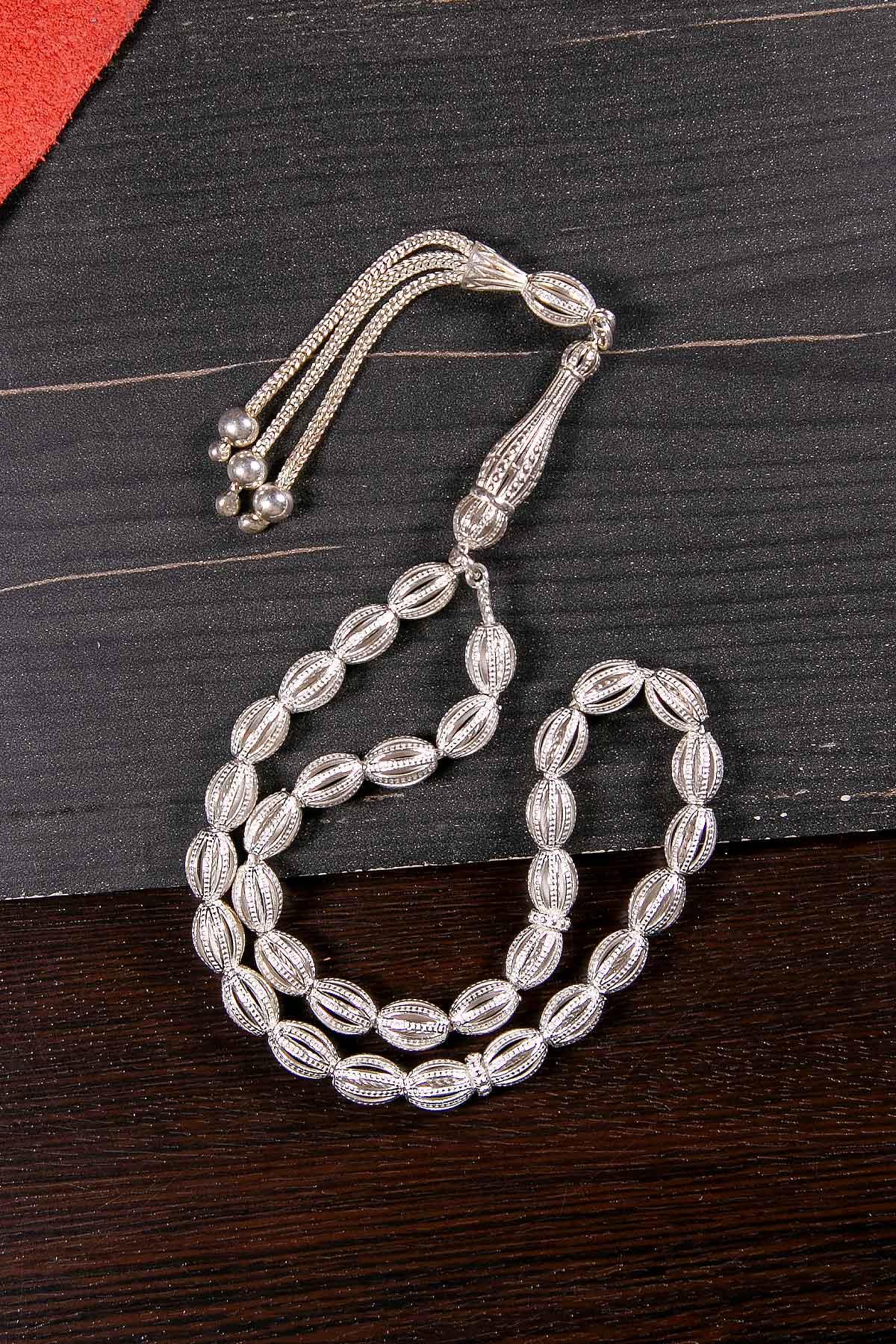 Yarma Model 925 Ayar 33lük Saf Gümüş Tesbih