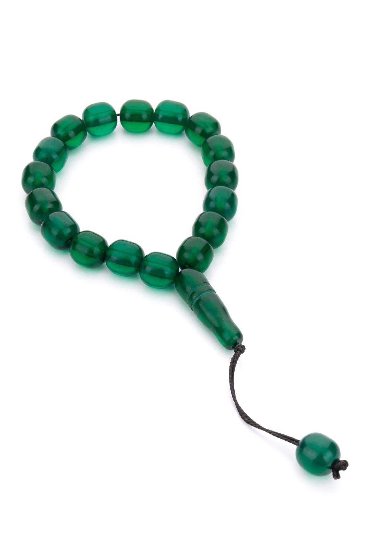 Yeşil Renk 17lik Efe Maskot Tesbih