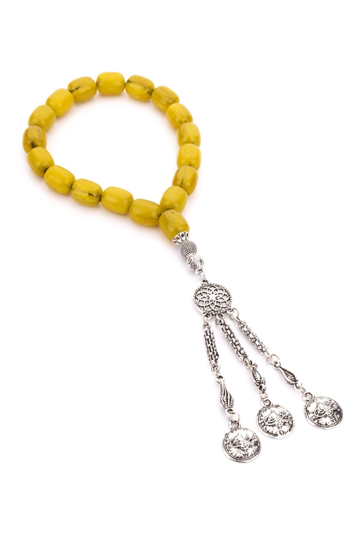 Yeşil Renk 17lik Maskot Tesbih