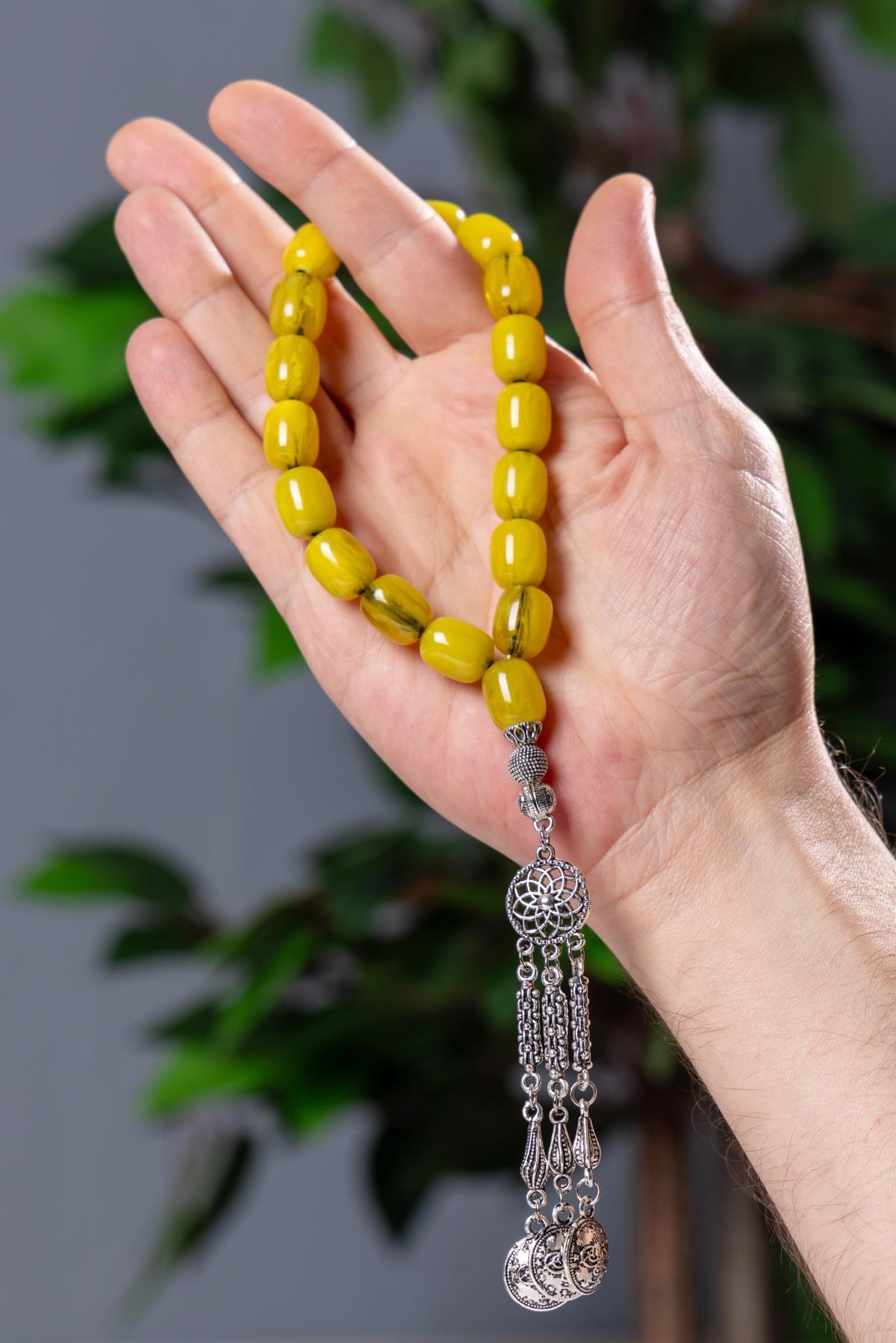 Yeşil Renk 17lik Maskot Tesbih