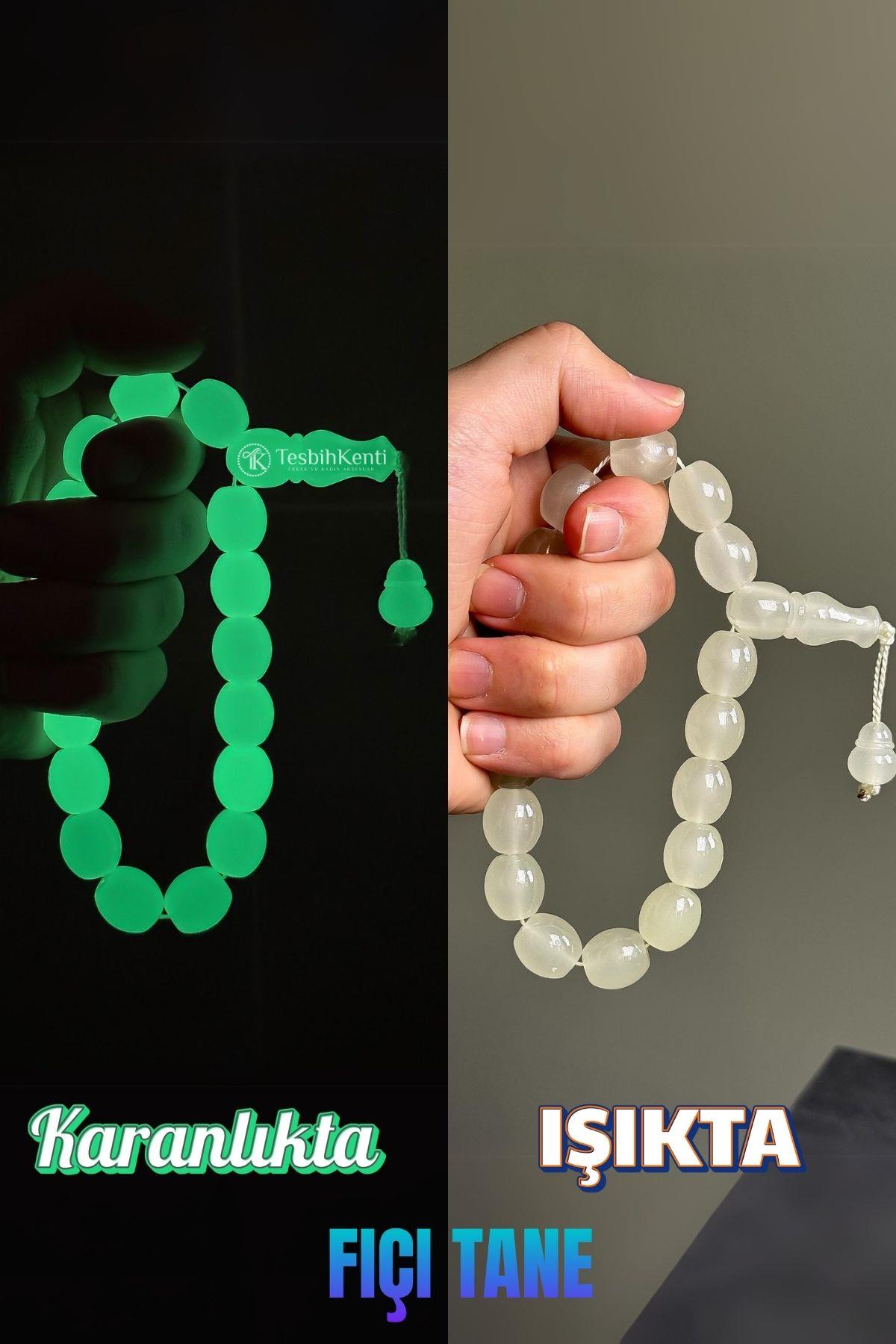 Yüksek Fosforlu 17li Fıçı Tane Kedi Gözü Tesbih