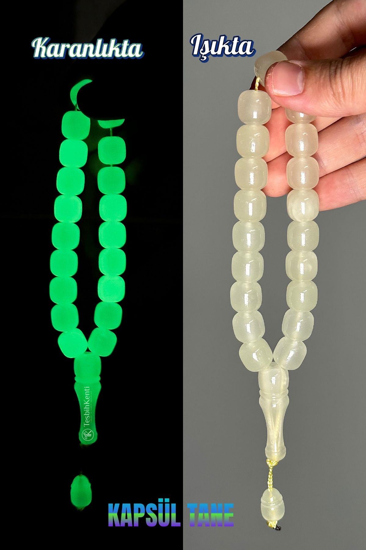 Yüksek Fosforlu 17li Kapsül Tane Kedi Gözü Tesbih