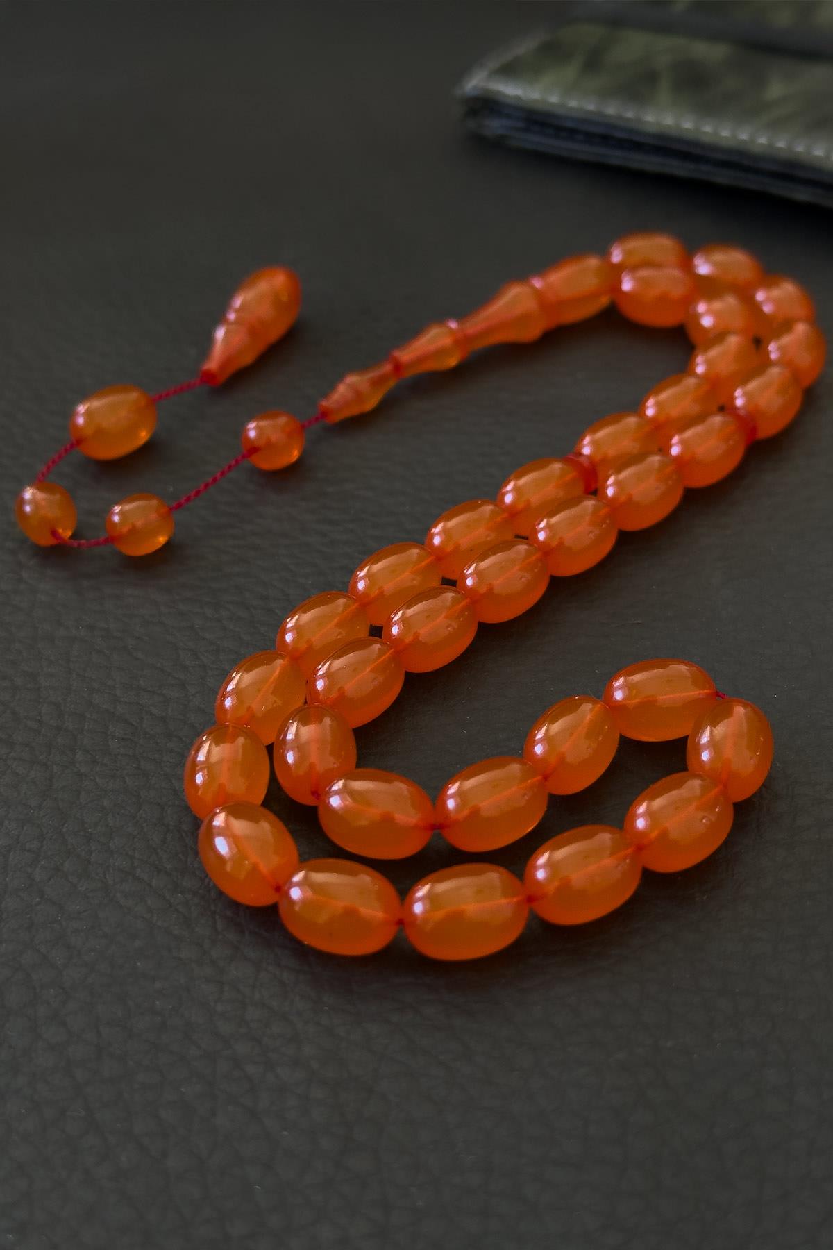 Yumuşak Çekim İsteyenlere Badem Kesim Zar Kehribar Tesbih