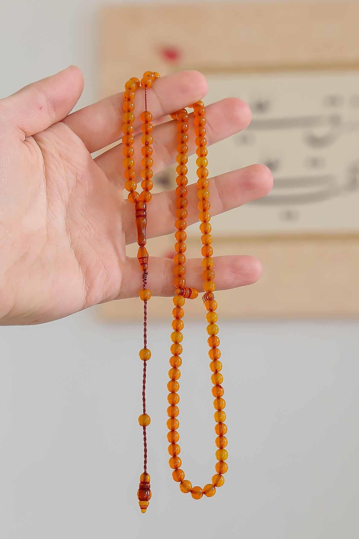 Zar Kehribar Benzetmesi 99luk Namaz Tesbihi